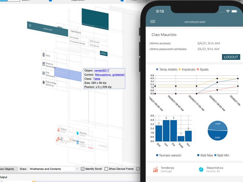 Mobile app development for monitoring